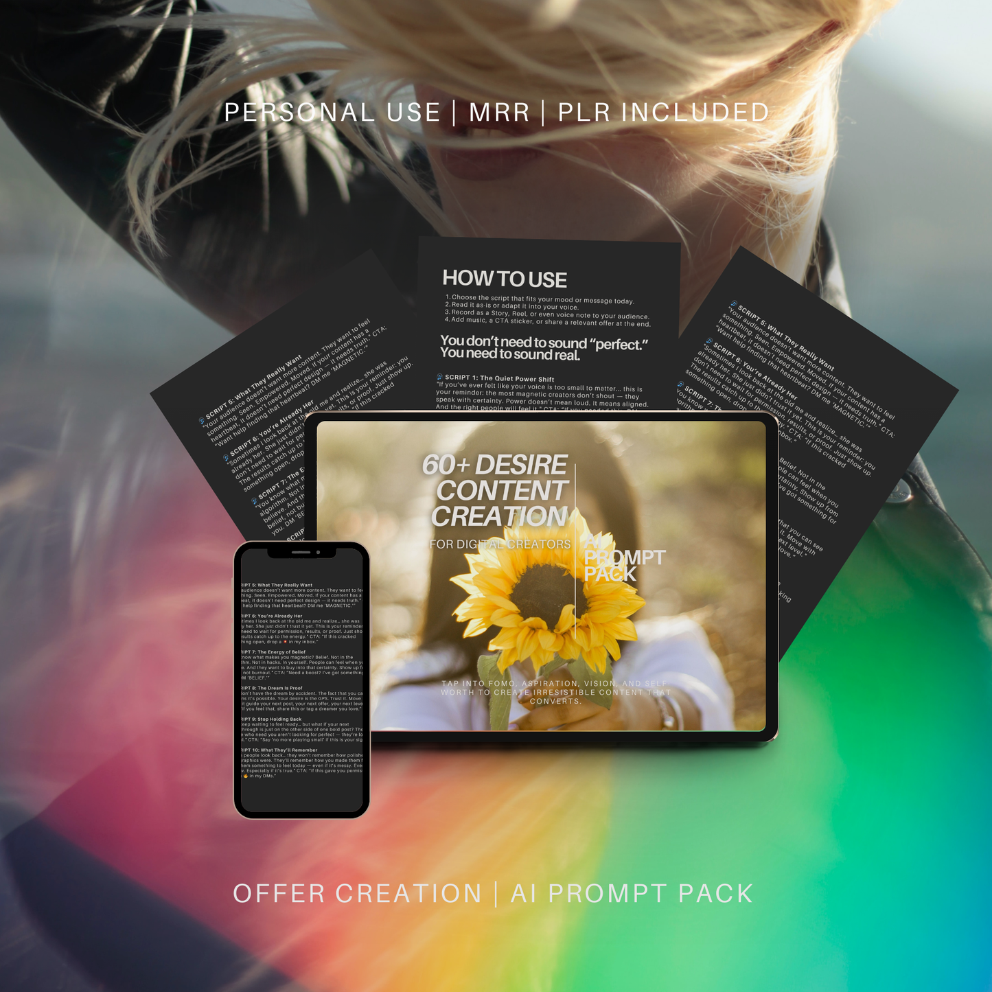 60+ Desire Content Prompts | Storytelling + Sales Kit