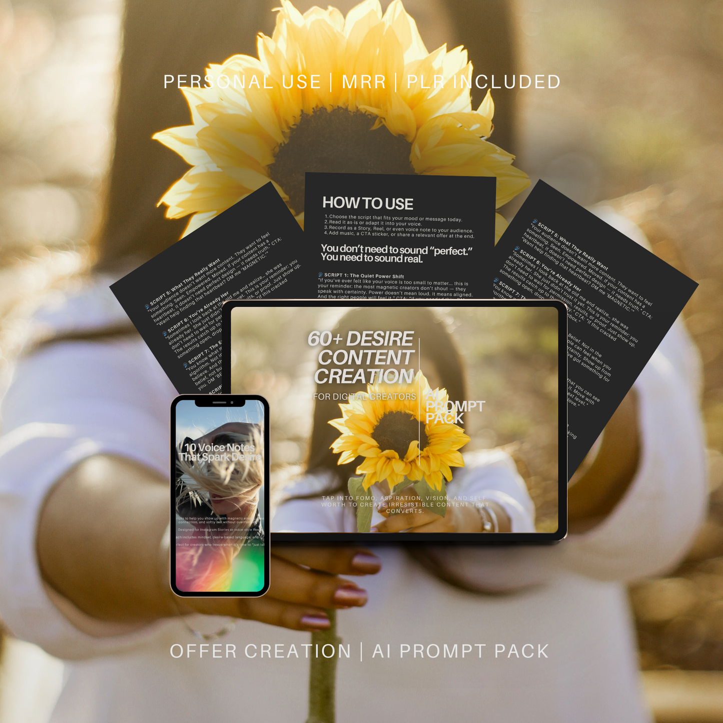60+ Desire Content Prompts | Storytelling + Sales Kit