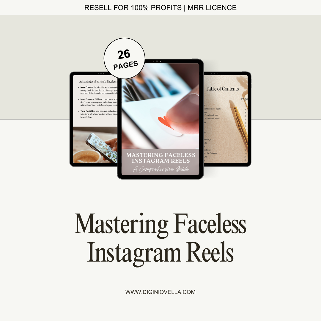 Mastering Faceless Instagram Reels (MRR)